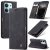 CaseMe Xiaomi Redmi 15C Wallet Magnetic Suede Leather Case Black