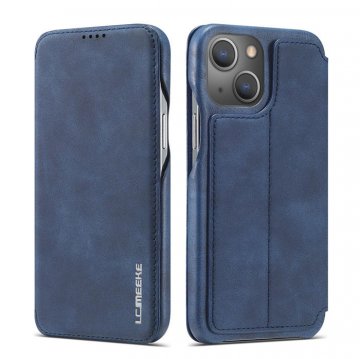LC.IMEEKE iPhone 13 Mini Wallet Card Slot Magnetic Case Blue