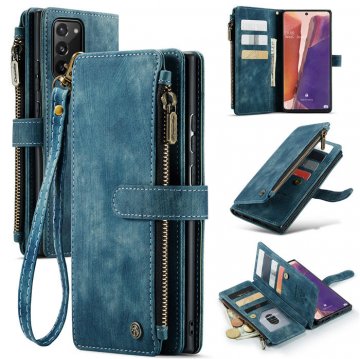 CaseMe Samsung Galaxy Note 20 Wallet kickstand Case Blue