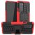 OnePlus 9 Pro Hybrid Rugged PC + TPU Kickstand Case Red