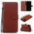 iPhone 11 Pro Max Wallet Kickstand Magnetic PU Leather Case Brown