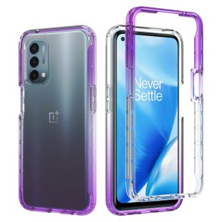 OnePlus Nord N200 5G Shockproof Clear Gradient Cover Purple