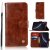 iPhone XR Premium Vintage Wallet Kickstand Case Coffee