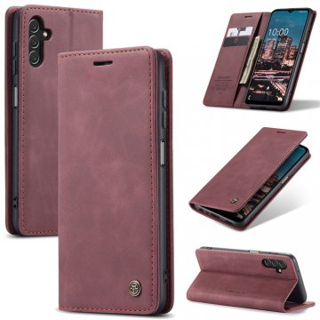 CaseMe Samsung Galaxy A13 5G Wallet Kickstand Magnetic Case Red