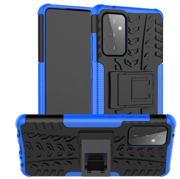 Samsung Galaxy A72 Hybrid PC + TPU Stand Case Blue