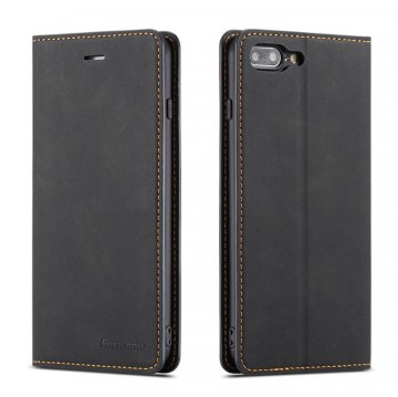 Forwenw iPhone 7 Plus/8 Plus Wallet Kickstand Magnetic Case Black