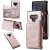 Samsung Galaxy Note 9 Embossed Wallet Magnetic Stand Case Rose Gold