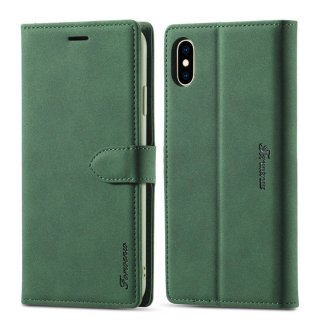 Forwenw iPhone X/XS Wallet Magnetic Kickstand Case Green