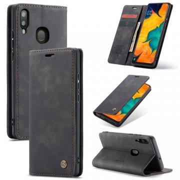 CaseMe Samsung Galaxy A40 Wallet Kickstand Flip Case Black