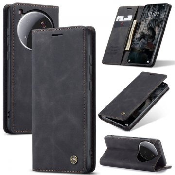 CaseMe Xiaomi 15 Ultra Wallet Magnetic Suede Leather Case Black