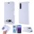 Huawei P20 Pro Cat Pattern Wallet Magnetic Stand Case White