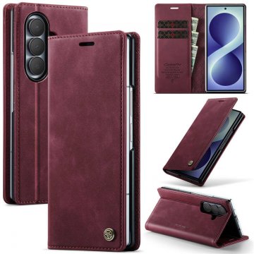 CaseMe Samsung Galaxy Z Fold8 Ultra Magnetic Wallet Case with RFID Blocking Red