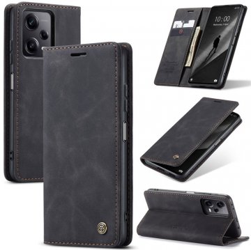 CaseMe Xiaomi Redmi Note 12 Pro Plus Wallet Magnetic Case Black