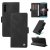 YIKATU Sony Xperia 10 III Skin-touch Wallet Kickstand Case Black