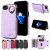 For iPhone 7/8/SE 2020/SE 2022 Card Holder Ring Kickstand Case Purple