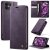 CaseMe iPhone 11 Magnetic Wallet Case with RFID Blocking Purple