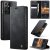 CaseMe Samsung Galaxy S21 Ultra Magnetic Wallet Case with RFID Blocking Black