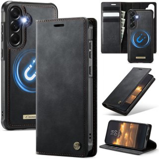 CaseMe Samsung Galaxy A57 2-in-1 Magnetic Wallet Case with RFID Blocking Black