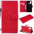 OnePlus Nord N100 Embossed Sunflower Wallet Magnetic Stand Case Red