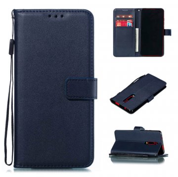 Xiaomi Redmi K20 Wallet Kickstand Magnetic PU Leather Case Dark Blue