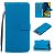 Samsung Galaxy A80 Wallet Kickstand Magnetic Leather Case Sky Blue