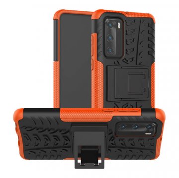 Huawei P40 Hybrid Rugged PC + TPU Kickstand Case Orange