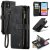 CaseMe iPhone 11 Wallet Kickstand Retro Leather Case Black