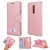 OnePlus 7 Pro Cat Pattern Wallet Magnetic Stand Case Pink