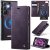 CaseMe Samsung Galaxy S22 Ultra 2-in-1 Magnetic Wallet Case – Wireless Charging & RFID Blocking Purple