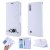 Samsung Galaxy A10 Cat Pattern Wallet Magnetic Stand Case White