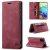 Autspace Samsung Galaxy A71 Wallet Kickstand Magnetic Case Red