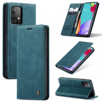 CaseMe Samsung Galaxy A52 5G Wallet Kickstand Magnetic Case Blue