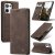 CaseMe OPPO Reno13 Wallet Magnetic Suede Leather Case Coffee