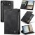 CaseMe iPhone Duo Wallet Case with 2 Card Slots, Cash Pocket & Kickstand Black