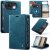 CaseMe iPhone Duo Detachable Magnetic Wallet Case with N52 Magnets, RFID Blocking & Wireless Charging Blue