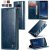 CaseMe Samsung Galaxy S8 Wallet Kickstand Magnetic Case Blue