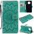 Xiaomi Mi 10T Lite Embossed Sunflower Wallet Magnetic Stand Case Green