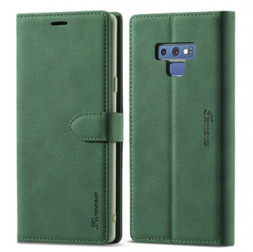 Forwenw Samsung Galaxy Note 9 Wallet Magnetic Kickstand Case Green