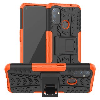 OnePlus Nord N100 Hybrid Rugged PC + TPU Kickstand Case Orange