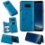 Samsung Galaxy S8 Plus Bee and Cat Card Slots Stand Cover Blue