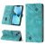 Skin-friendly iPhone 14 Plus Wallet Stand Case with Wrist Strap Green