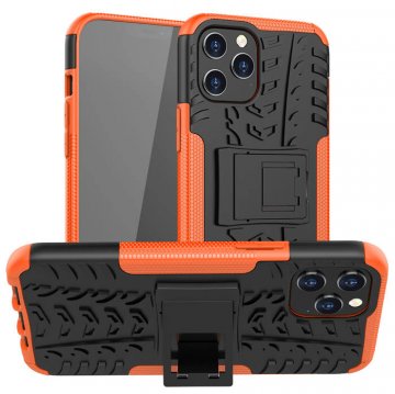 iPhone 12/12 Pro Hybrid Rugged PC + TPU Kickstand Case Orange