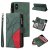 iPhone XS Max Zipper Wallet Magnetic Stand Case Green