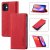 LC.IMEEKE iPhone 12 Mini Wallet Kickstand Magnetic Case Red