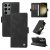 YIKATU Samsung Galaxy S23 Ultra Skin-touch Wallet Kickstand Case Black