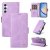 YIKATU Samsung Galaxy A34 5G Skin-touch Wallet Kickstand Case Purple