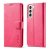 LC.IMEEKE Samsung Galaxy S21 Wallet Stand PU Leather Case Rose