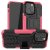 iPhone 13 Pro Anti-Slip Dual Layer Hybrid Kickstand Case Rose