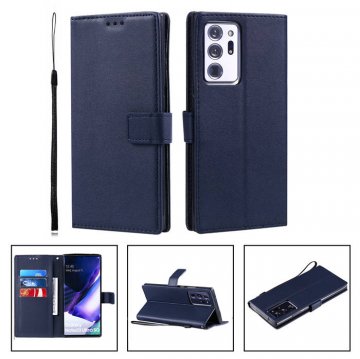 Samsung Galaxy Note 20 Ultra Wallet Kickstand Magnetic Case Blue
