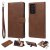 Samsung Galaxy Note 20 Ultra Wallet Detachable 2 in 1 Case Brown